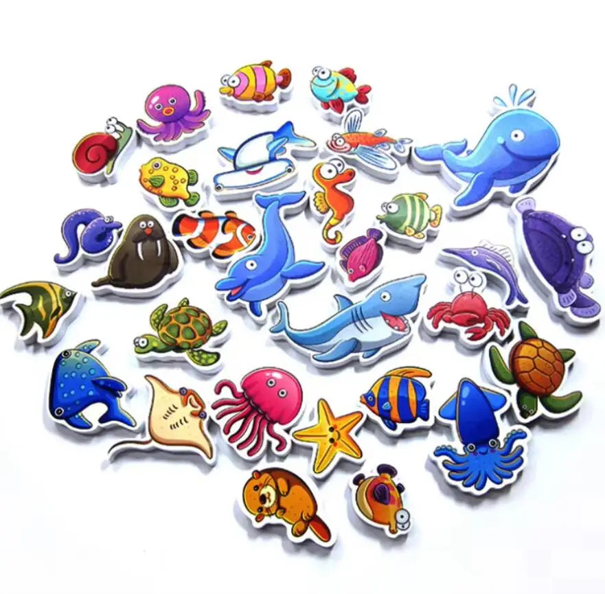 Kids Bath Toys Soft EVA Foam Floating Wall Stickers