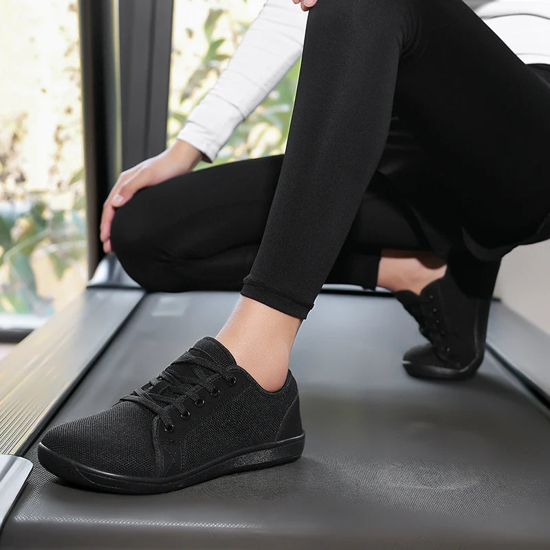 Men's Breathable Mesh Lace-Up Casual Sneakers