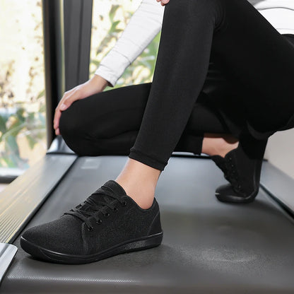 Men's Breathable Mesh Lace-Up Casual Sneakers