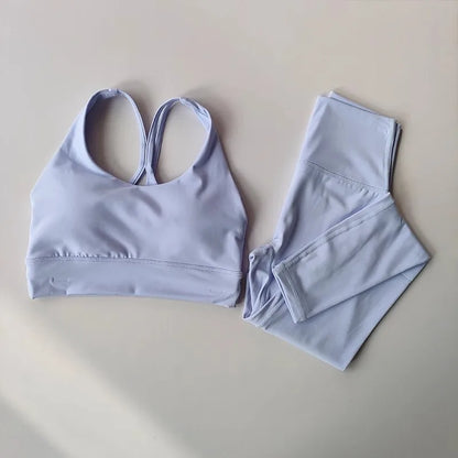 Women's 2-Piece Yoga Set Sports Bra and High-Waist Leggings
