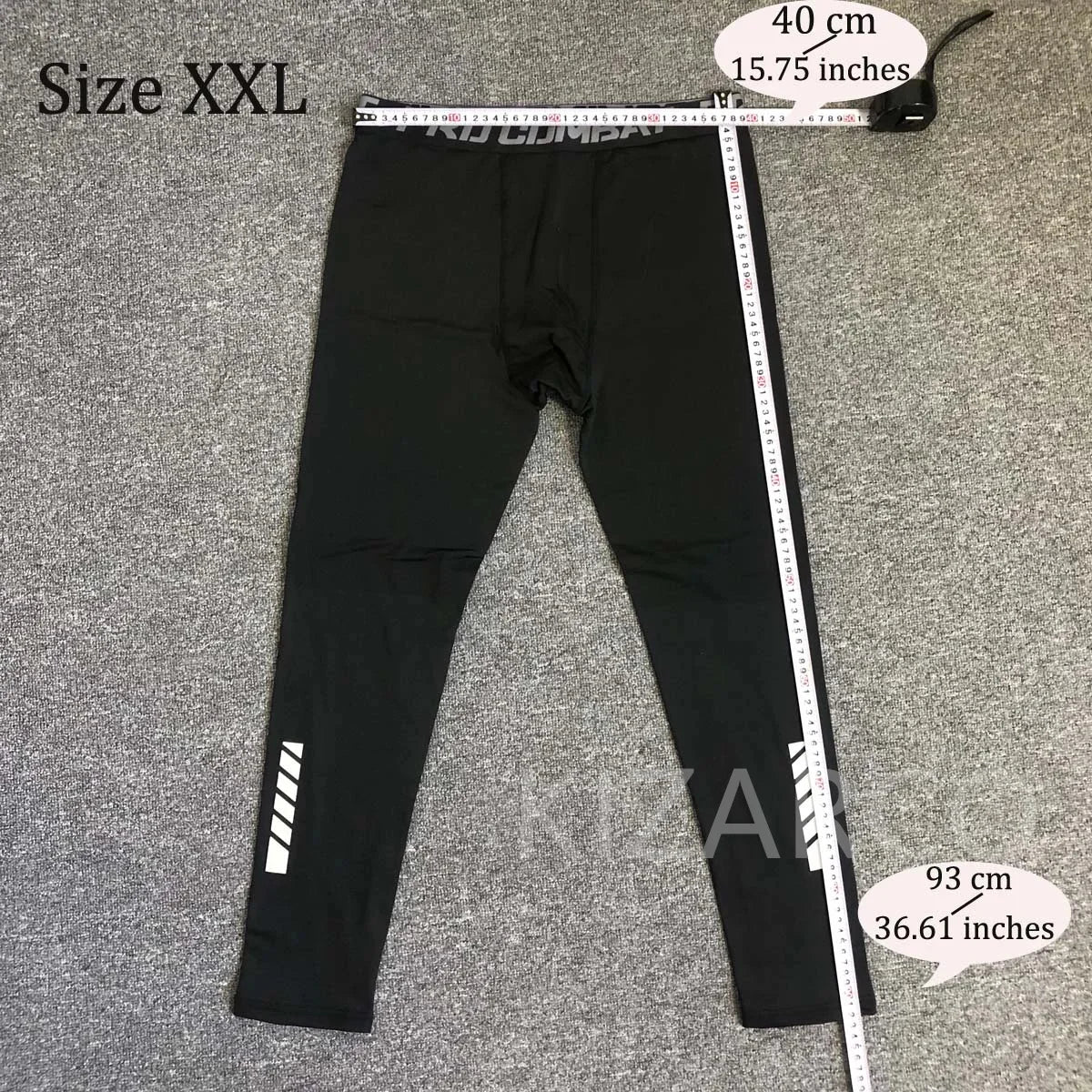 Men's Fleece-Lined Compression Leggings – Warm Running Tights
