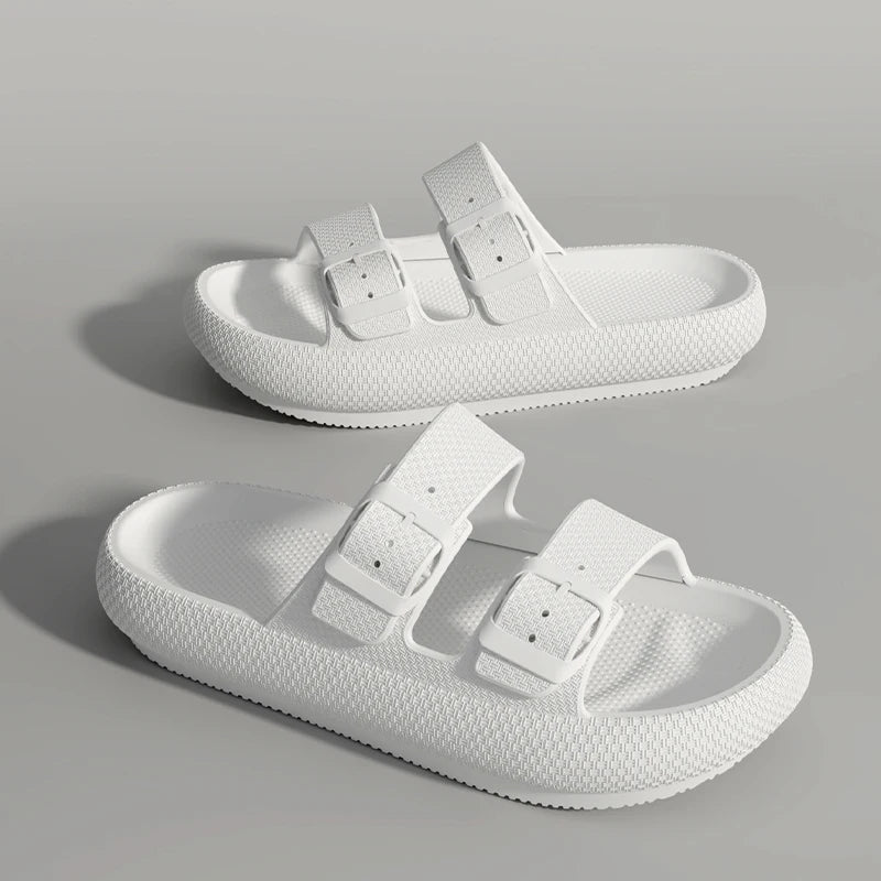 Men S Outdoor Thick Sole Sandals - Non-Slip Shower Slippers Bathroom - Thick