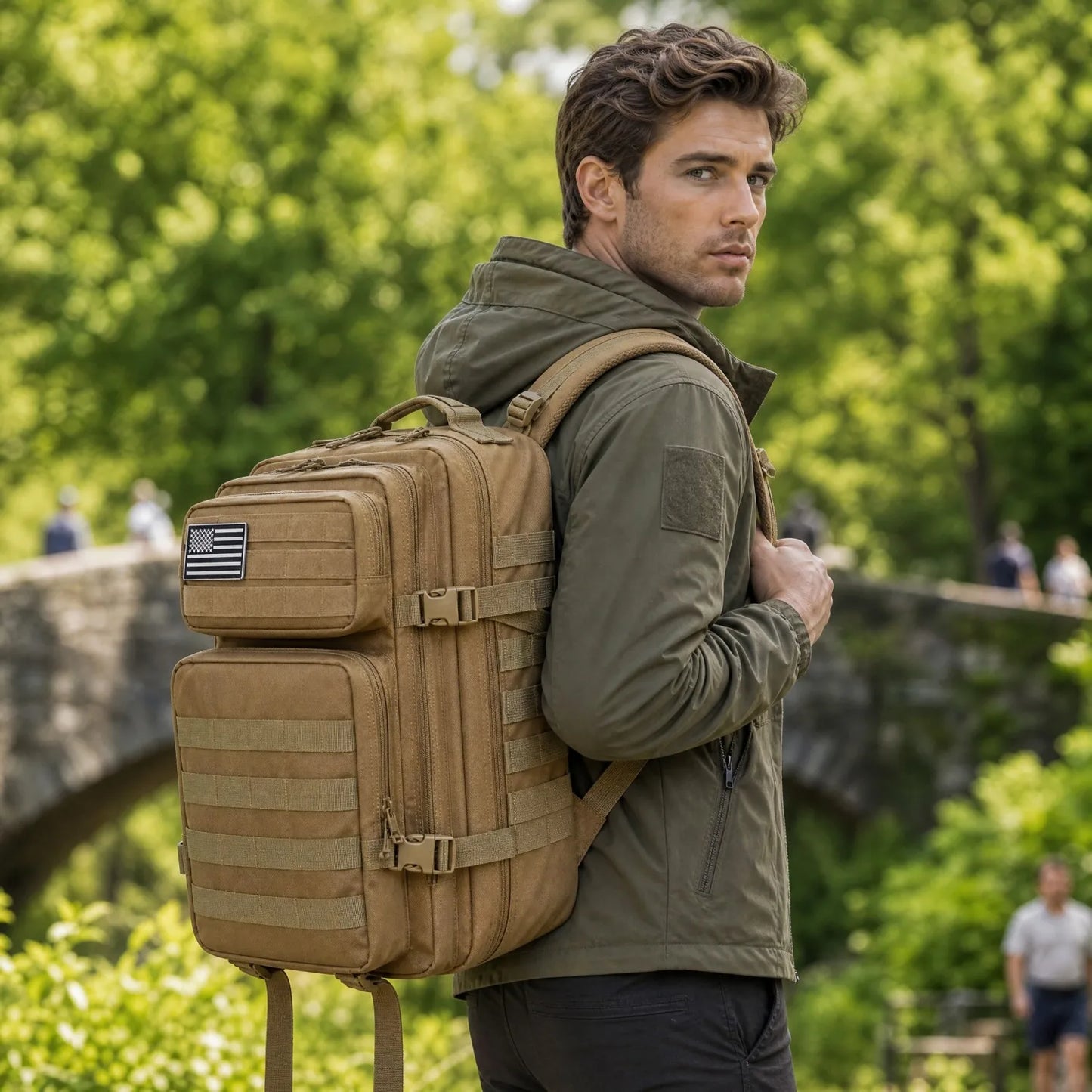 45L Tactical MOLLE Backpack – Large Capacity Travel & Outdoor Pack