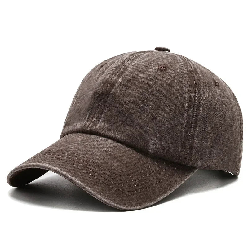 Cotton Baseball Cap – Vintage Washed Snapback Hat Unisex