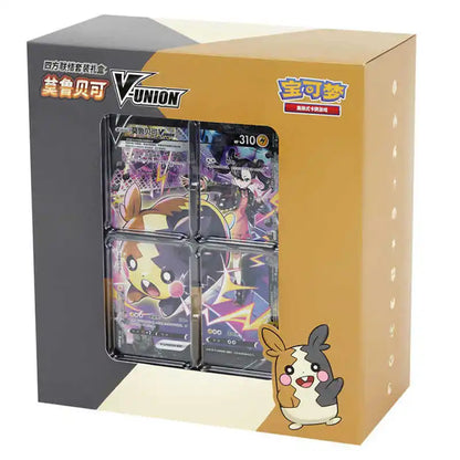 Stock Genuine 100 Original Pokemon Ptcg Card Quartet Coupling V-Union Gift Boxes Pikachu Big Gather