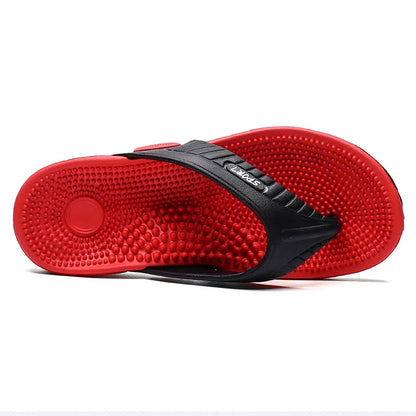 Massage Flip Flops Men Summer Breathable Beach Shoes Sandals Luxury Plus Big Size Slippers 46