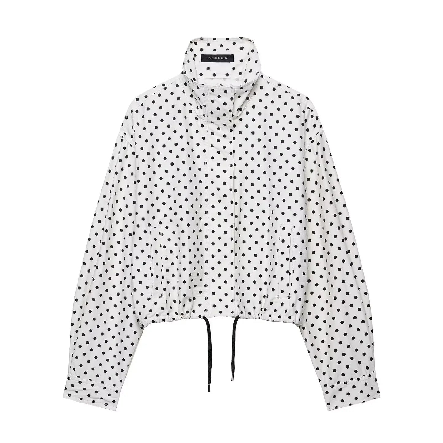 Women's Polka Dot Jacket & Shorts Set