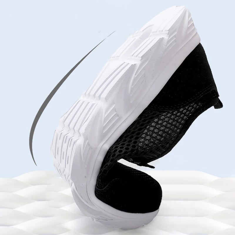 Slip-On Mesh Sneakers Men – Lightweight Breathable Walking Shoes
