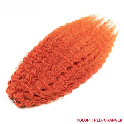Idol 300g 22 Inch Ariel Curl Hair Water Wave Twist Crochet Synthetic Ombre Rainbow Color Braiding
