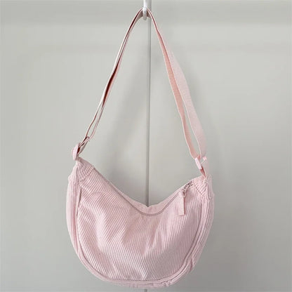 Corduroy Hobo Shoulder Bag – Retro Casual Women's Crossbody Bag