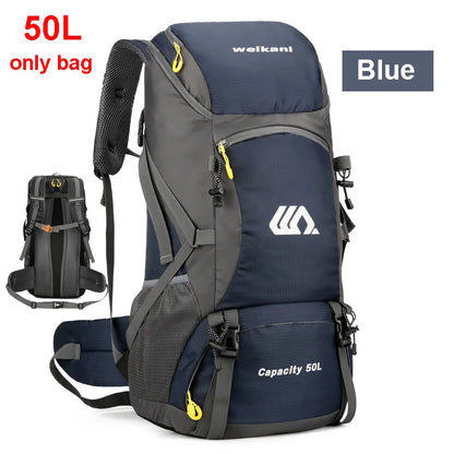 50L Hiking Backpack with Rain Cover – Waterproof Outdoor Travel Bag for Men & Women