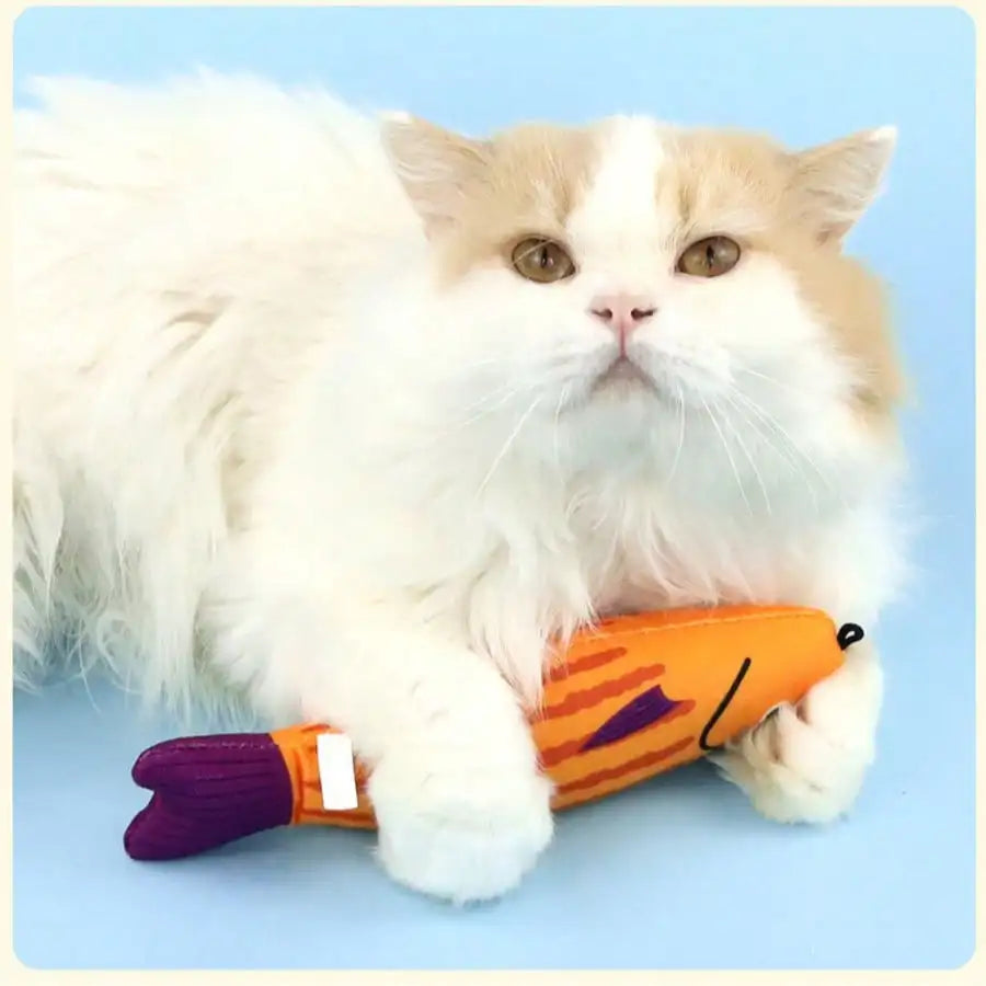 Realistic Fish Cat Toy – Sound-Producing Soft Pet Toy