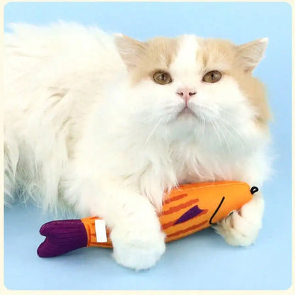 Realistic Fish Cat Toy – Sound-Producing Soft Pet Toy