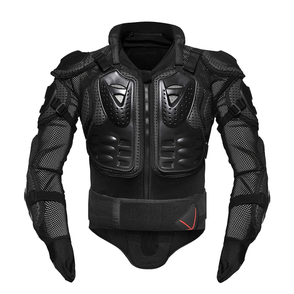 Motorcycle Jacket with Full Body Armor Protection – Men S-5XL
