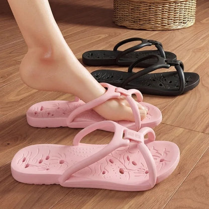 Foldable Travel Slippers – Ultra-Soft EVA Quick-Dry Flip Flops with Drainage Holes