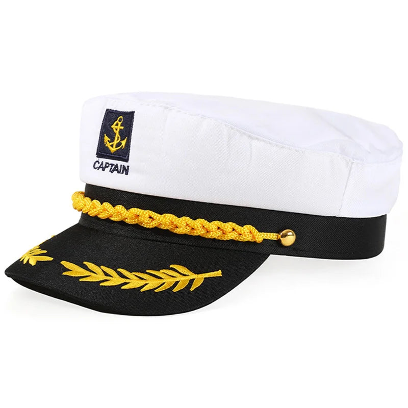 Captain Hat – Adjustable Sailor Yacht Cap for Men & Women