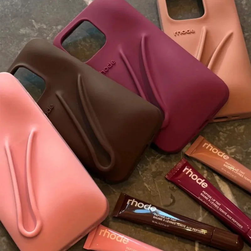 Brand Lemontini Phone Case Iphone 11 12 13 14 15 16 Pro Max Plus 17 Air Makeup Lip Gloss Silicone