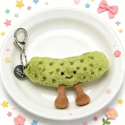 Kawaii Plush Keychain Bag Charm – Cute Food & Animal Mini Plush Toy
