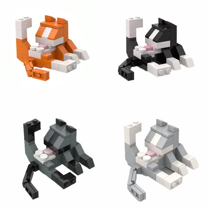 MOC City Cat Animal Series Building Blocks – Kids Educational Toy Set