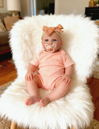 Reborn Baby Doll 19-Inch Soft Body Handmade Realistic Blue Eyes