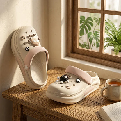 Women's 3D Charm Clogs – Cushioned EVA Garden Sandals