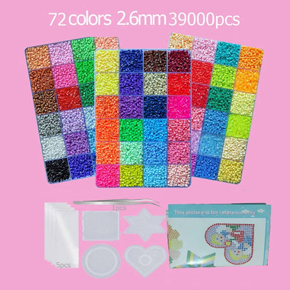 Hama Beads Kit – Fuse Bead Set with Pegboards & Iron