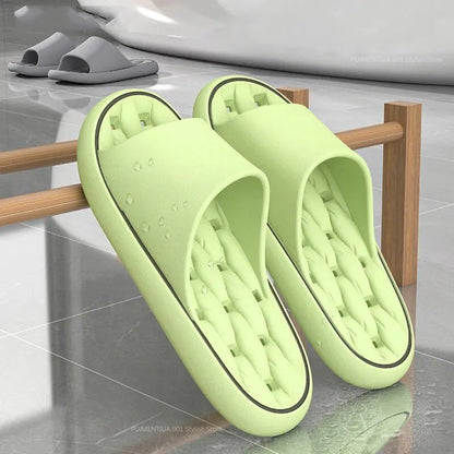 Bathroom House Slippers Leaking Quick-Drying Shower Slipper Light Weight Waterleaky Beach Flip Flops