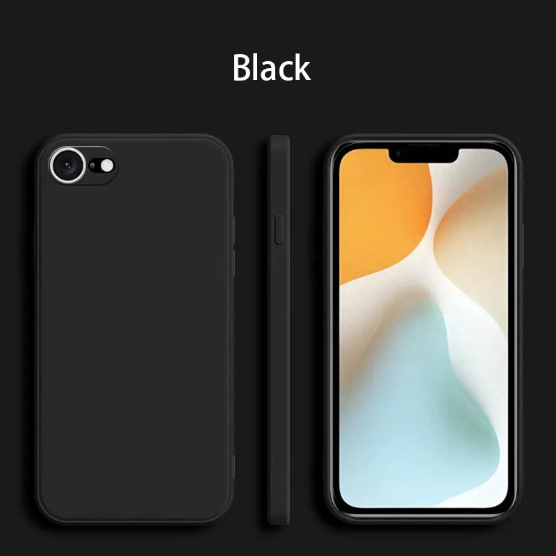 Iphone 7 Phone Case 8 Tpu Luxury Shockproof Original Liquid Silicone Se 2020 2022 Plus Cover