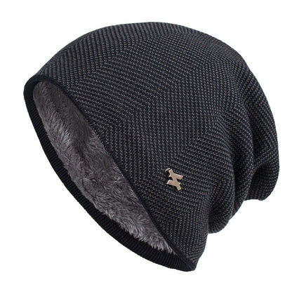 Fleece-Lined Knit Beanie – Warm Winter Hat for Men & Women