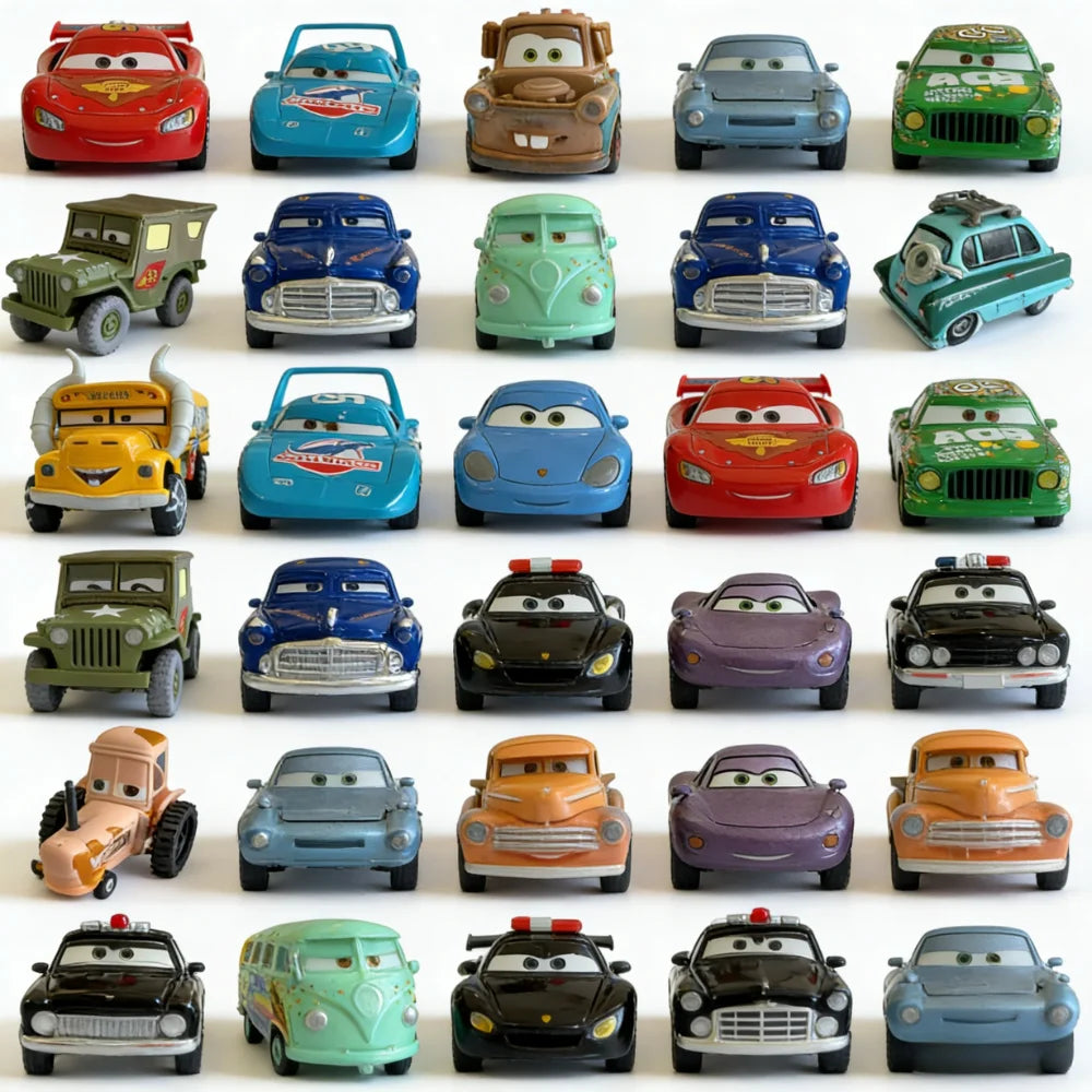 Disney Pixar Cars Diecast Metal Toy Cars 1:55 Scale – Lightning McQueen, Mater & More