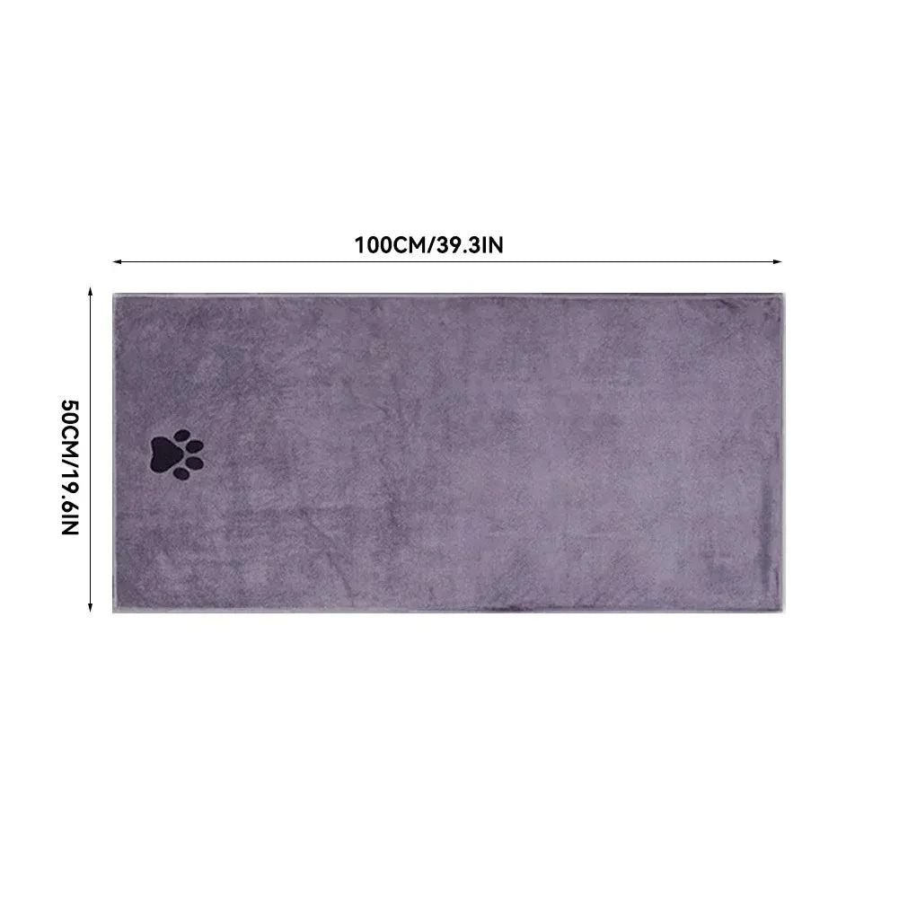 Microfiber Pet Bath Towel – Super Soft & Absorbent for Cats & Dogs