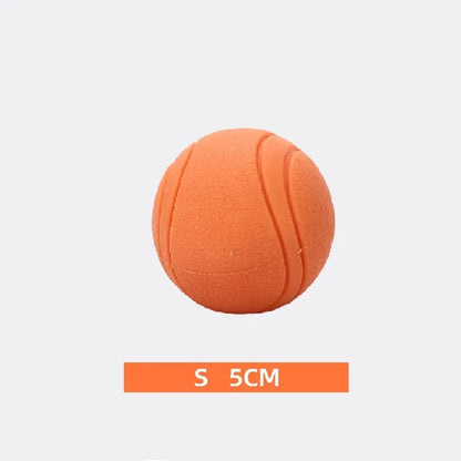 Rubber Dog Ball Toy – Bite-Resistant Solid Ball for Puppies & Large Dogs (S–XL)