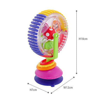 Baby Ferris Wheel Rattle Toy with Suction Cup – Highchair Sensory Toy