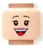 DIY Minifigure Print Heads – 10 Pcs LEGO-Compatible Assorted Faces