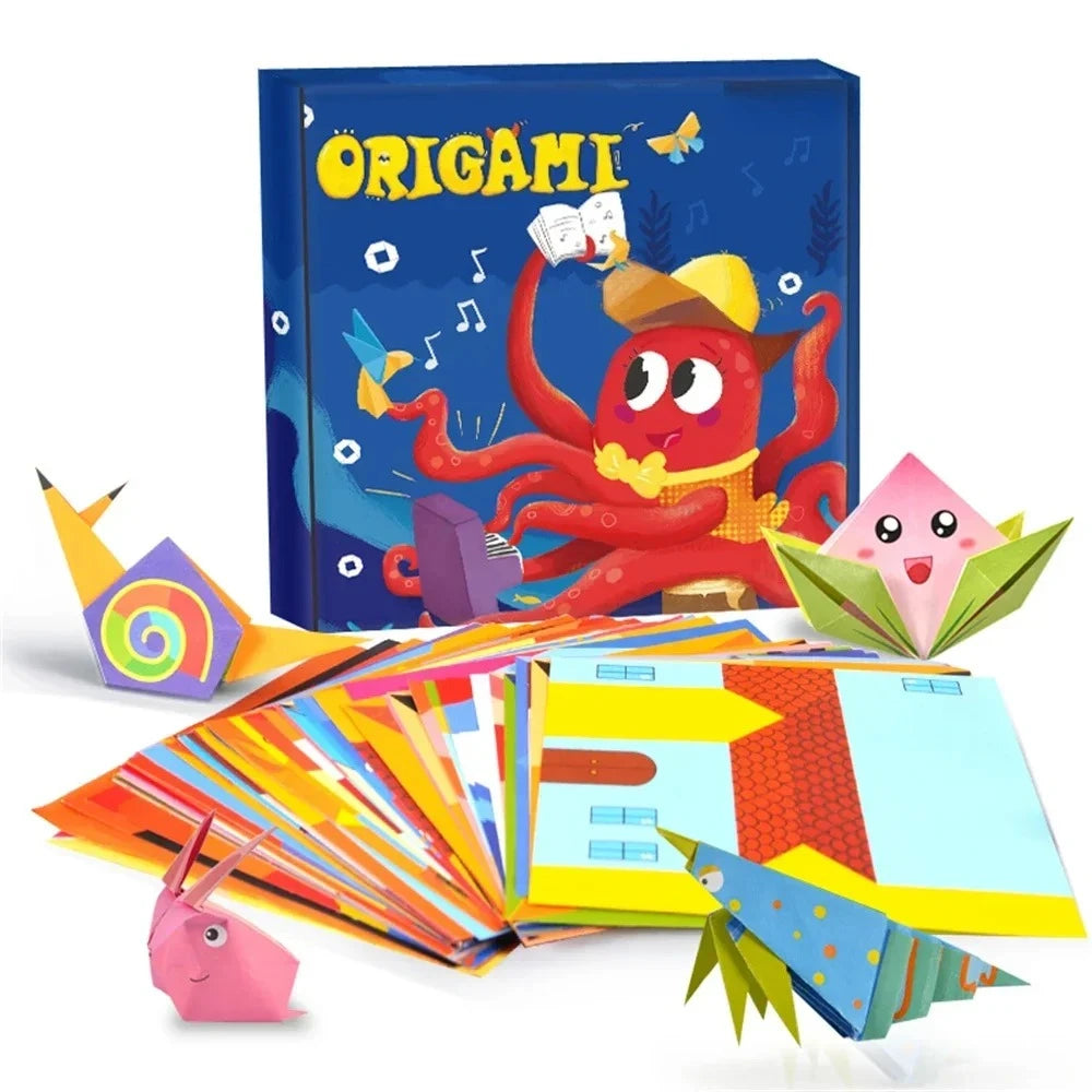 Kids Origami Paper Craft Kit – 54 & 108 Pages DIY Folding Book
