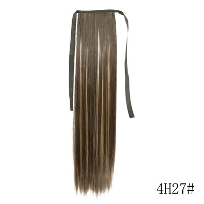 Wrap Around Ponytail Extension – Long Straight Synthetic Clip-In