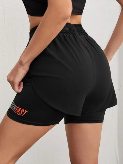 Women's 2-in-1 Running Shorts – High Waist Yoga Workout Shorts