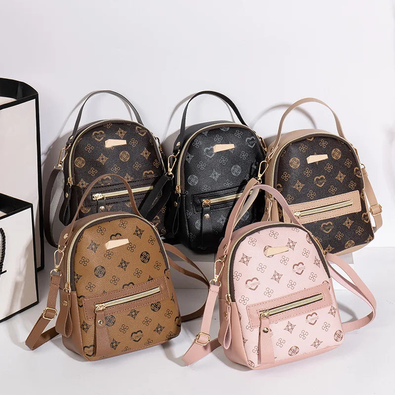 Floral Print Mini Backpack – Women's Fashion Bag