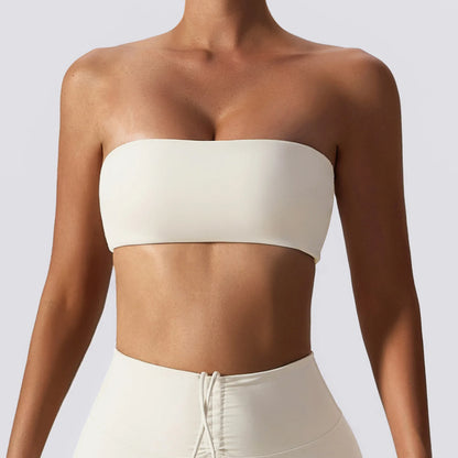 Strapless Sports Bra for Women – Quick-Dry Yoga Tube Top