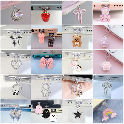 Type-C Dust Plug Usb Charging Port Protector Silicone Anti-Dust Cover Cap Iphone Samsung Huawei