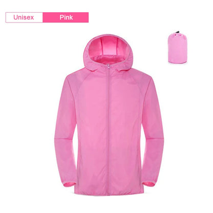 Waterproof Rain Jacket Unisex – Lightweight Packable Windbreaker