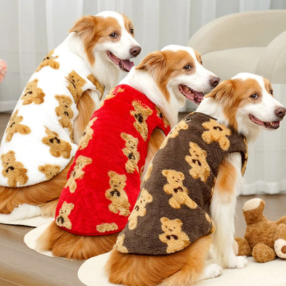 Dog Fleece Pajamas – Warm Winter Pet Coat for Small to Large Dogs
