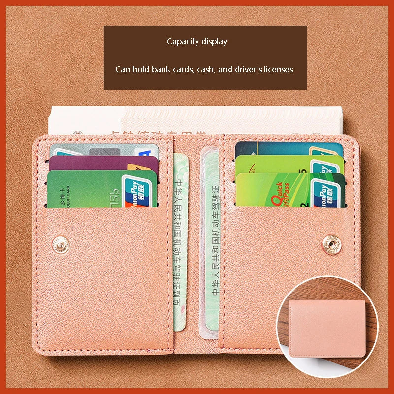 Slim Bifold Card Wallet with Driver's License Window