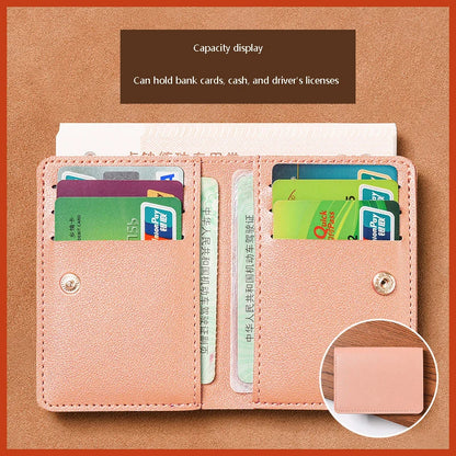 Slim Bifold Card Wallet with Driver's License Window