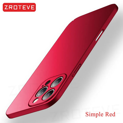 Iphone 17 16 17e 16e 15 14 13 12 Pro Max Zroteve Slim Matte Hard Pc Cover Iphone16 Plus Iphone15