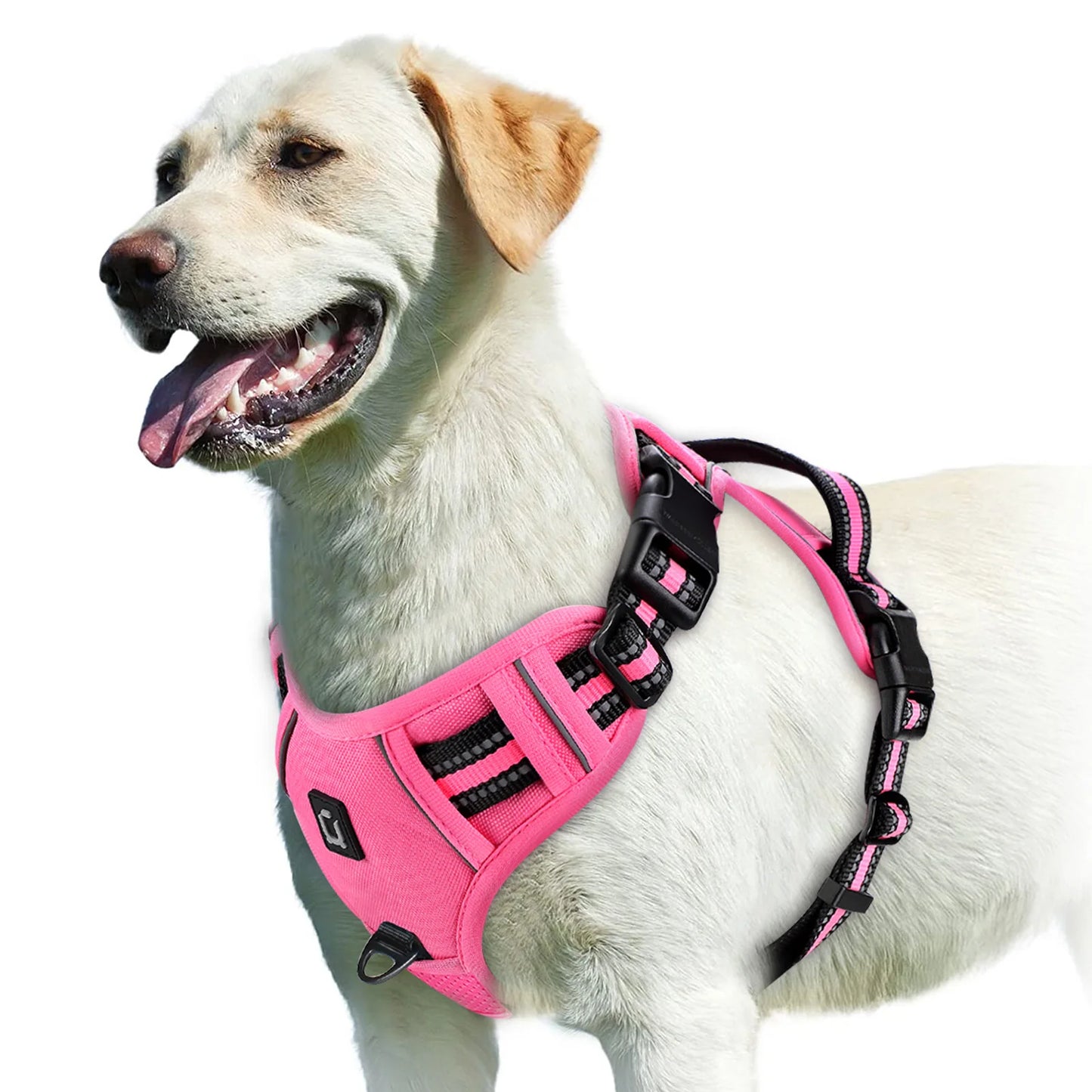 No Pull Dog Harness – Adjustable Soft Padded Vest with Control Handle