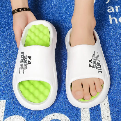 Summer Man Massage Slippers Indoor Outdoor Beach Sandals Soft Bottom Casual Male Flip Flops Mens
