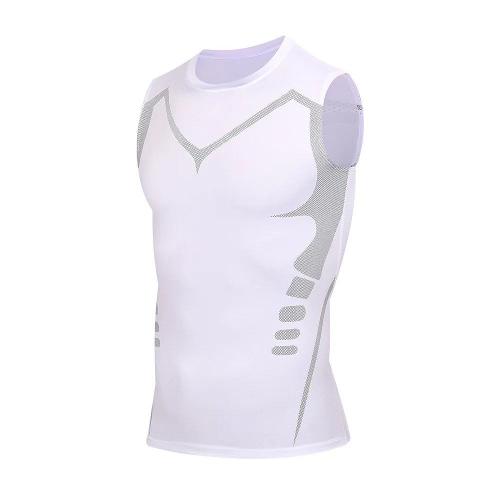 Men's Compression Tank Top – Quick-Dry Sleeveless Gym Vest