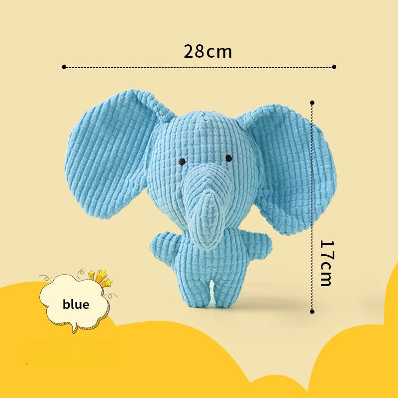 Plush Squeaky Dog Toy – Bite-Resistant Animal Chew Toy for Dogs