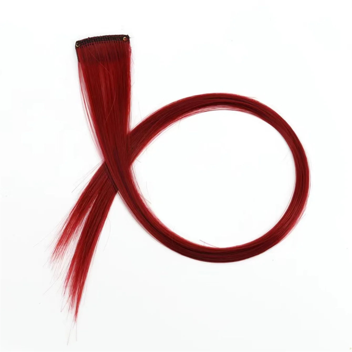 5pcs Set Long Straight Hair Extensions Synthetic Clip Women Halloween Christmas Party Cosplay